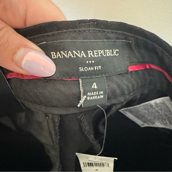 NEW with Tags! NWT! Banana Republic Black Sloan Fit Skim Ankle Pants! - Picture 8 of 11